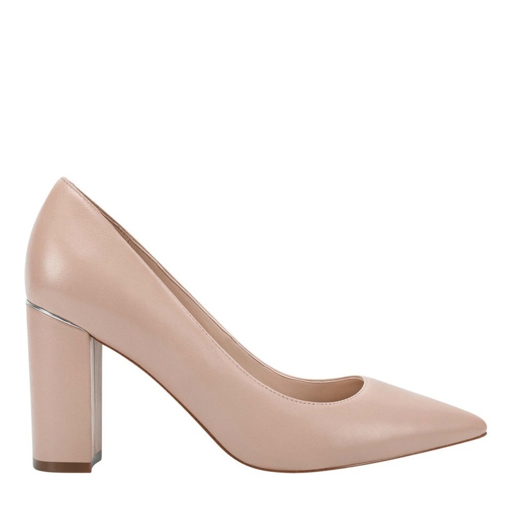 Marc Fisher Viviene Women's 9 1/2 M Natural Suede Pointy Toe Pump Msrp $160
